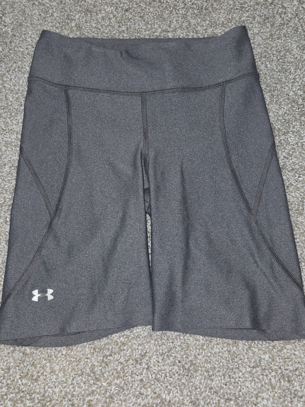 Under Armour Women's Gray Performance Bike Shorts